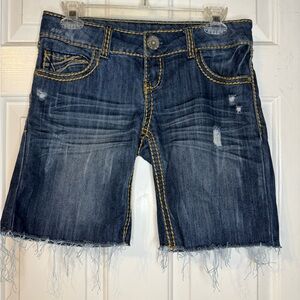 Almost Famous Dark Blue Denim with Yellow Stitching